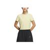 adidas Comfortable Versatile Short Sleeve T-Shirt Women Tops Pink Yellow JN0701