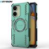 KEYSION Hollow Heat Dissipation Case for Redmi 13C 4G 5G Silicone+PC Magnetic Cooling Shockproof Phone Cover for Xiaomi POCO C65