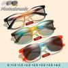 Fashionable Large Frame Anti UV Photochromic Presbyopia Glasses Gradient Color High-definition Anti Blue Light Glasses Unisex