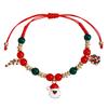 European and American Christmas Ornaments, Hand-woven Beaded Bracelet Sets, Snowman Elk Bells, Chinese Red Jewelry Gifts