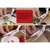 1PC Multi-Purpose Stainless Steel Kitchen Shears - Heavy-Duty Poultry Scissors with Comfortable Aluminum Alloy Grip for Food Pre