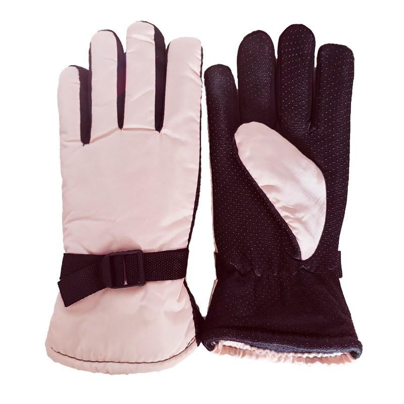Men's and Women's Winter Electric Vehicle Motorcycle Riding Gloves Fleece Thickened Sports Ski Gloves Windproof Warm Gloves