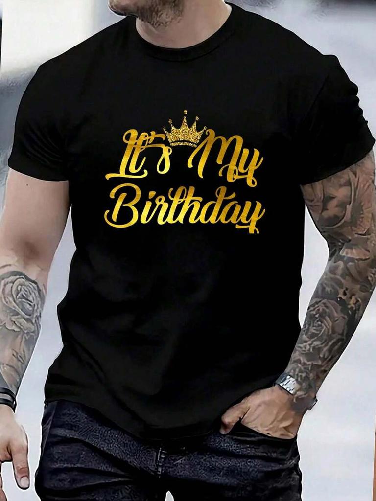 100 Cotton Its My Birthday Happy Birthday Tshirt Unisexs Unisexs Graphic Tee Causal Tops Fashion Tshirt Short Sleeve Tshirt
