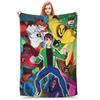 Ben 10 Obcy Ben Tennyson Omnitrix Gra Koc Miękki Ciepły Koc Kładziony Flanelowy Dekoracja na Lato Klimatyzację Pościel
