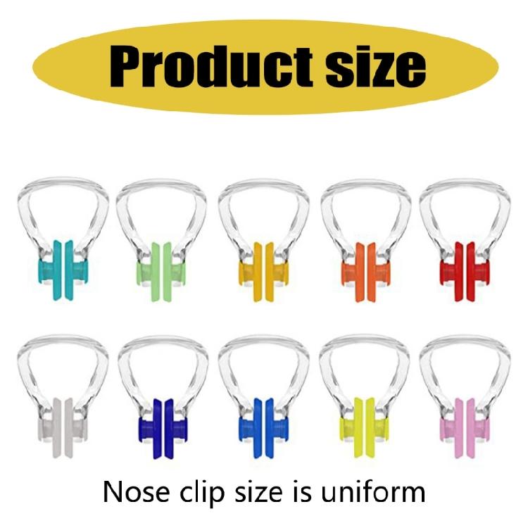 10Pcs Silicone Swimming Nose Clip, Waterproof Silicone Surfing Nose Plug Protector Soft Pad Plugs for Kids and Adults