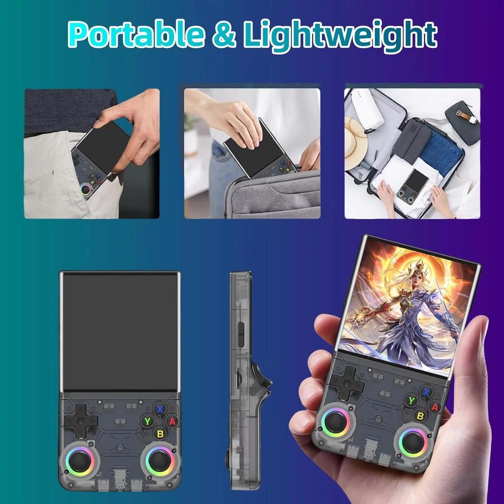 Console per videogiochi portatile retrò R36 Ultra Schermo IPS 128GB Giochi Lettore tascabile portatile Sistema Linux R36S R36 PRO