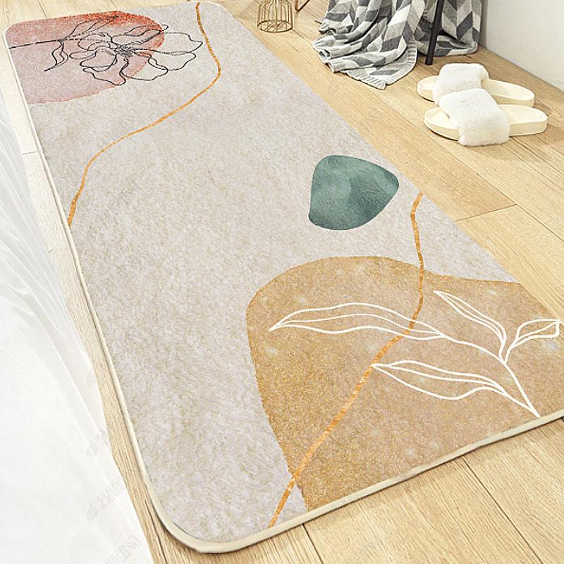 Modern Thick Bedroom Carpet for Girls' Bedside