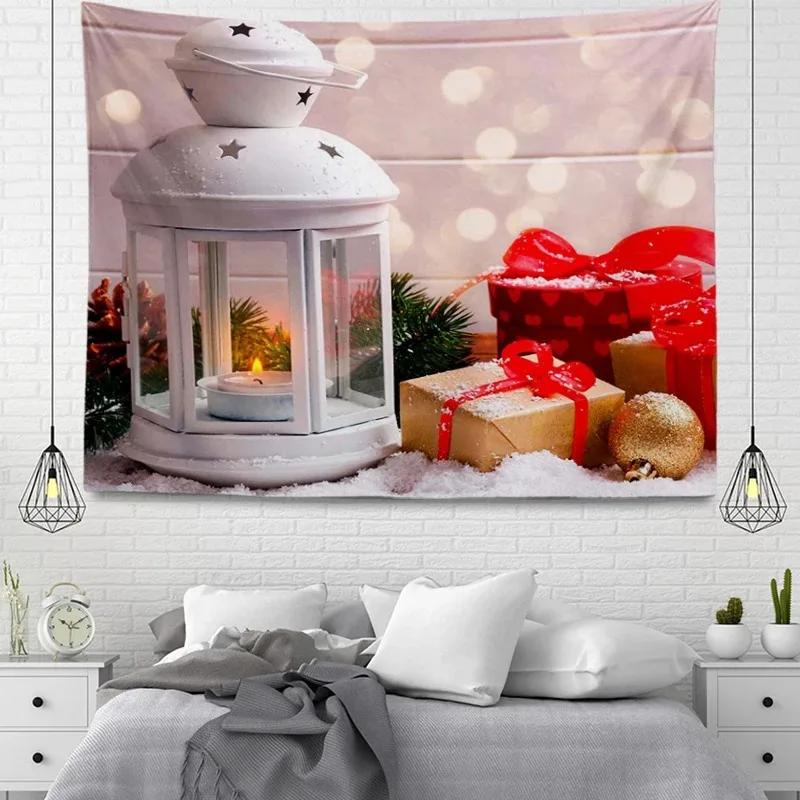 Рождественский гобелен Спальня Гостиная Домашнее рождественское украшение Гобелен 100x75cm — фото 6
