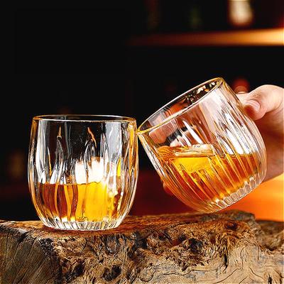 8.9oz 260ml Elegantne klaasist tass Läbipaistvad jooginõud Baariklaas Viskiklaas Loov kohvikruus Joogiklaasid Jäälatte Moka tassid