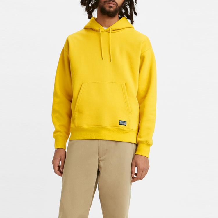 Levis Μπλούζα Φούτερ με Κουκούλα Μονόχρωμη Ανδρική Τοπ Κίτρινο A1008-0001