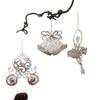 Modern Acrylic Christmas Tree Ornaments Bells Pumpkin Carriage Carousel Ballerina Minimalist Luxury Decor