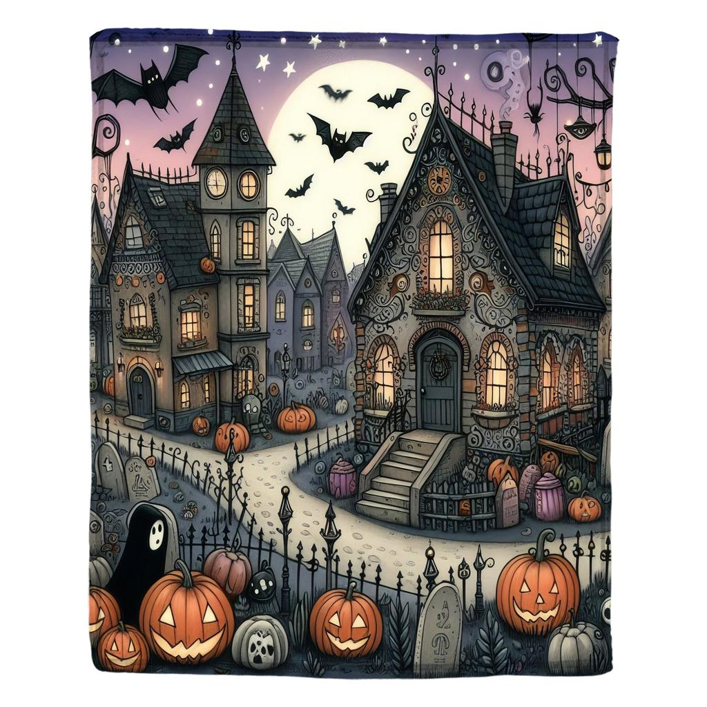 Halloweenská deka s potiskem