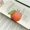 Delicate Apple Bookmark Premium Feeling Simulation Bookmark Grape Tomato Bookmarks  Student Gift