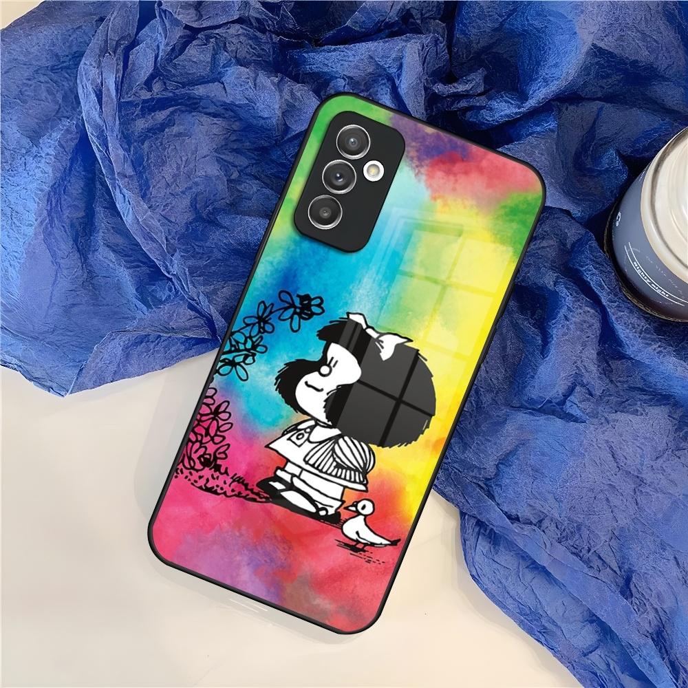 Mafalda Phone Case for Samsung S25 S24 S30 S21 S23 S20 S22 Fe S10 E S9 Note 20 Pro Ultra Plus glass Cover
