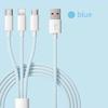 6A 3 In 1 USB Type C Cable 66W Super Fast Charging Cables for Huawei Xiaomi Samsung OPPO Lightning Data Cord for iPhone 12 2 3M