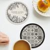 4pcs Round Coasters Anti Slip Placemats Modern Table Mat Dining Table Mat Round Drink Cup Coasters Mug Cup Pad Tableware Pads