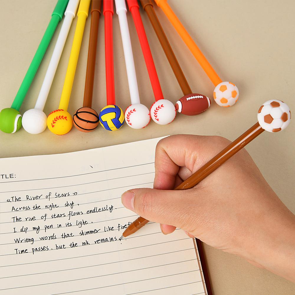 1 Pc Football, Basketball, Rugby Pen Fluent Writing Suitable for Office Work, Brushing Questions, Signing Writing, Diaries, Notes, Student Classroom