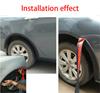 59''*1.57'' Car Wheel Eyebrow Extension Protector Arch Extenders Black Universal