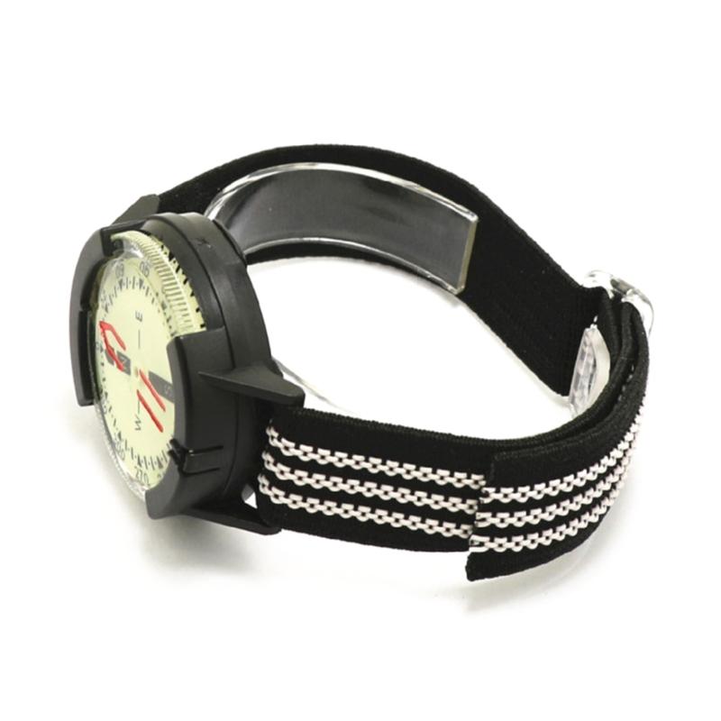 Waterproof Luminously Dial Compasses  Scubas Divings Navigations Compasses Adjust Strap Wristband Compasses