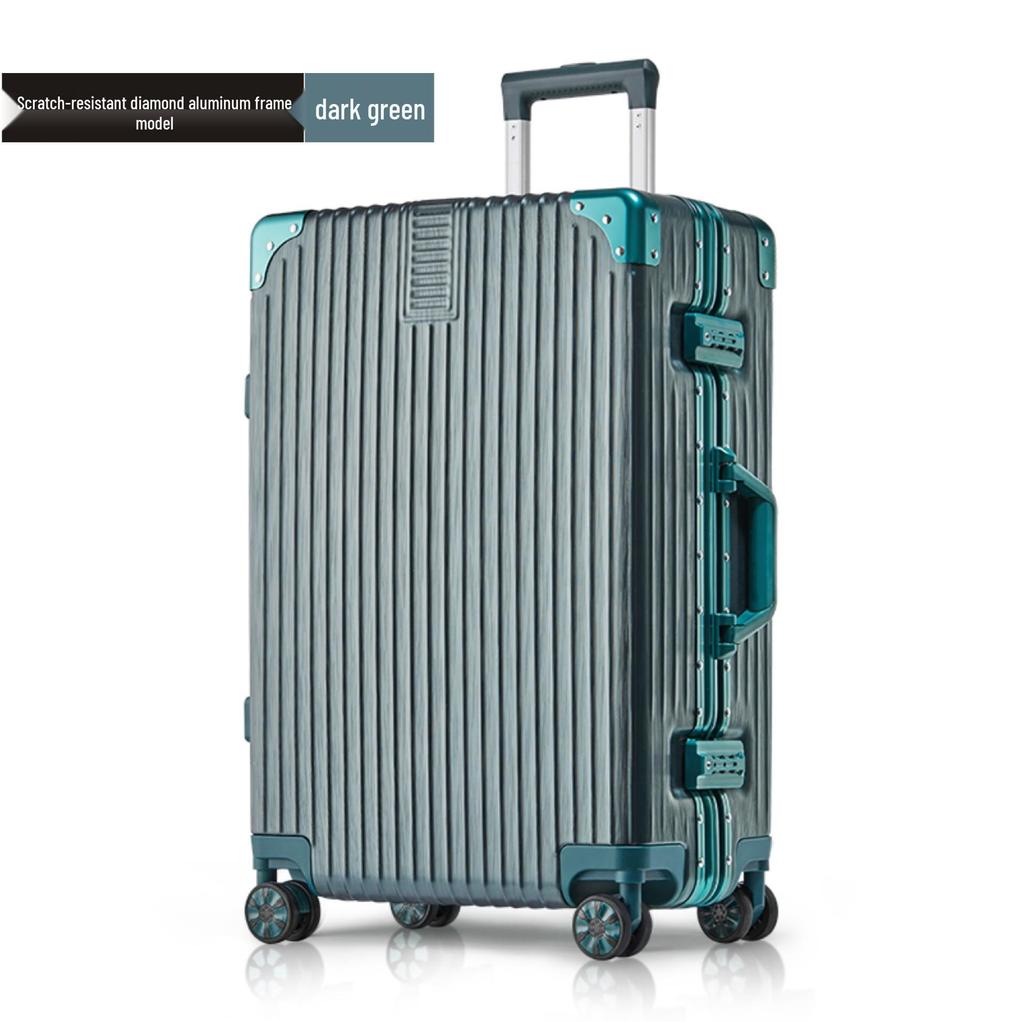 Aluminum Frame Luggage with Universal Wheels: 20", 24", 26" & 28" Carry-On Options for Students & Travelers