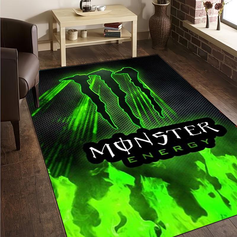 1 Stück Monster Drink Teppich Bodenmatte, Anti-Rutsch-Matte Stuhlteppich Für Wohnzimmer, Schlafzimmer, Fußmatte Heimdeko Geschenk Weihnachtsgeschenke