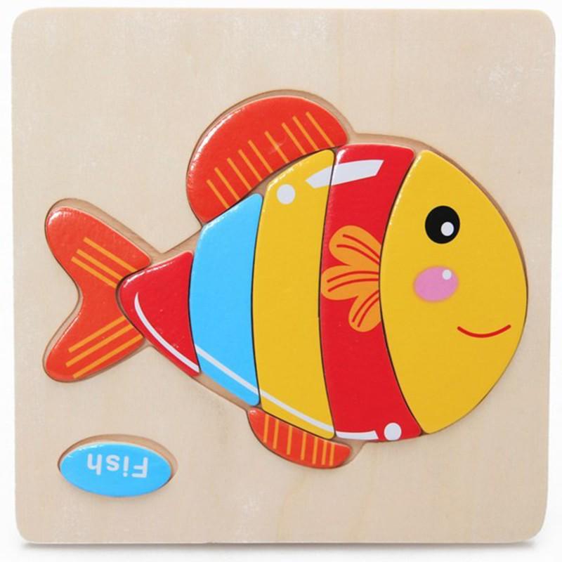 Buy Wooden Puzzle Educational Developmental Baby Kids Training Toy ...