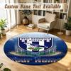 Round Rug Custom NameWest Bromwich Albion FC Pattern Non Slip Carpet Home Floor Decor