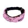 Women Headband Reversible Shiny Sequins Headband Elastic Hair Fixing Decoration Decorative Hair Accessories