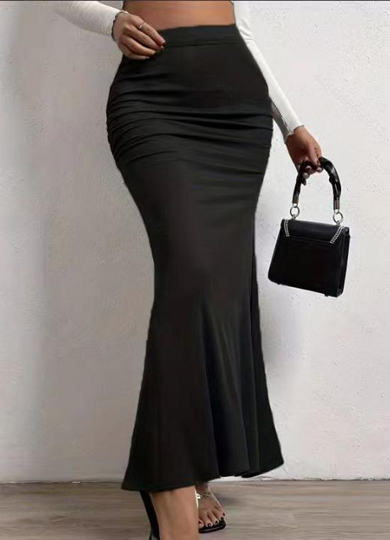 

2023 Summer High-Waisted Pleated Mermaid Skirt XL