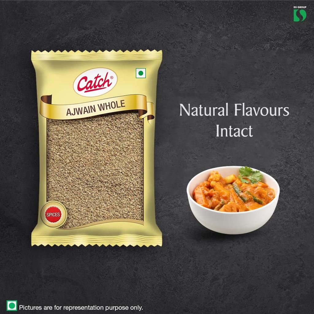 Catch Ajwain Whole Carom Seeds 100 g Pack of 2 for Cooking, Seasoning, and Flavoring – Premium Quality, Aromatic, Natural Digestive Spice