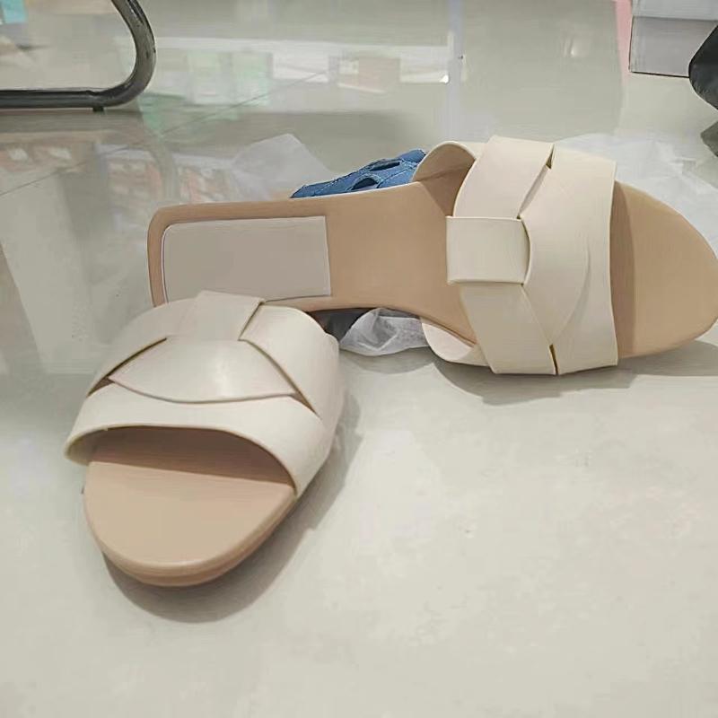 BCEBYL NEW Fashion Sexy Round Toe Flat Walking Shoes Sandals Casual Comfortable Beach Shoes Elegant Women's Slippers