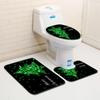 Christmas Bathroom Floor Mat Toilet Three-Piece Set