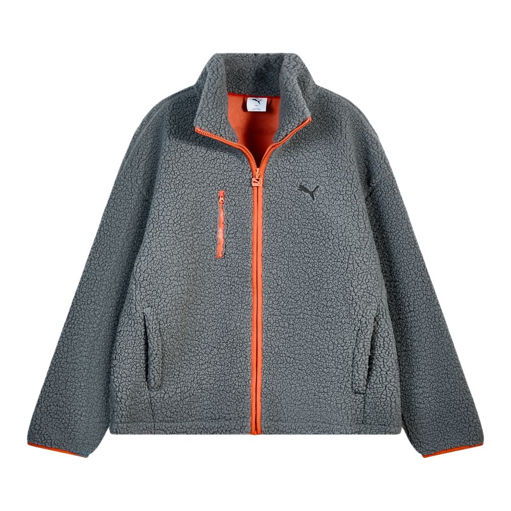 Puma FW25 Sherpa FZ Color Block Loose Fit Long Sleeve Fleece Jacket Men jackets 694990-15 M