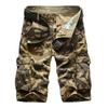 Camouflage Camo Cargo-Shorts Herren Herren Casual Shorts Männlich Lose Arbeitsshorts Mann Outdoor Wandern Kurze Hosen Übergröße