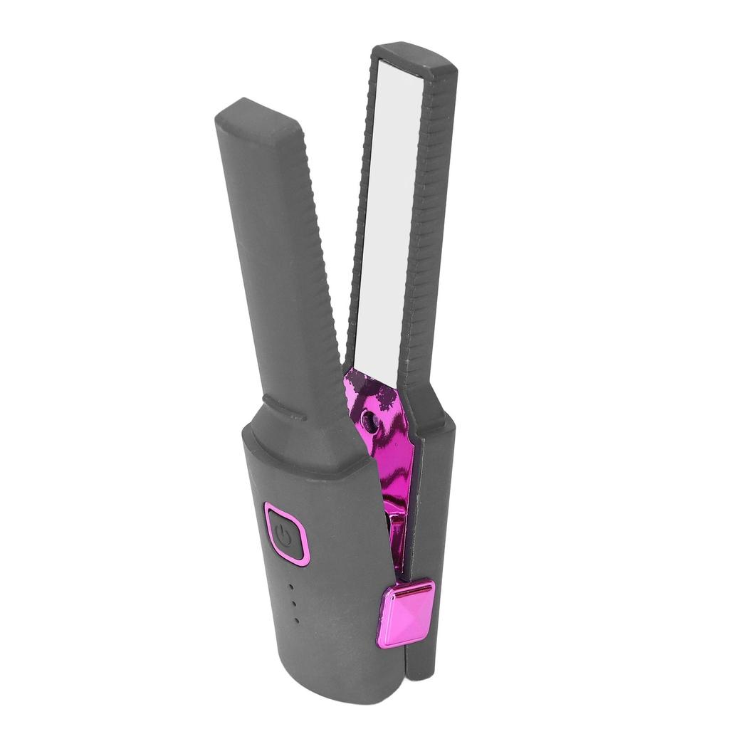 Mini Straightener Flat Iron Portable USB Anti Scald Multi Functional Small Flat Iron for Travel Use