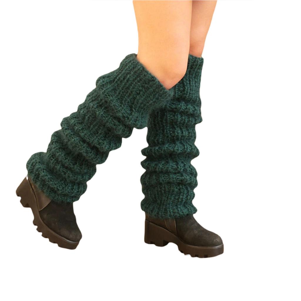 Women Mohair Leg Warmers Winter Warm Open Toe Leg Warmers for Party Sports Casual Socks