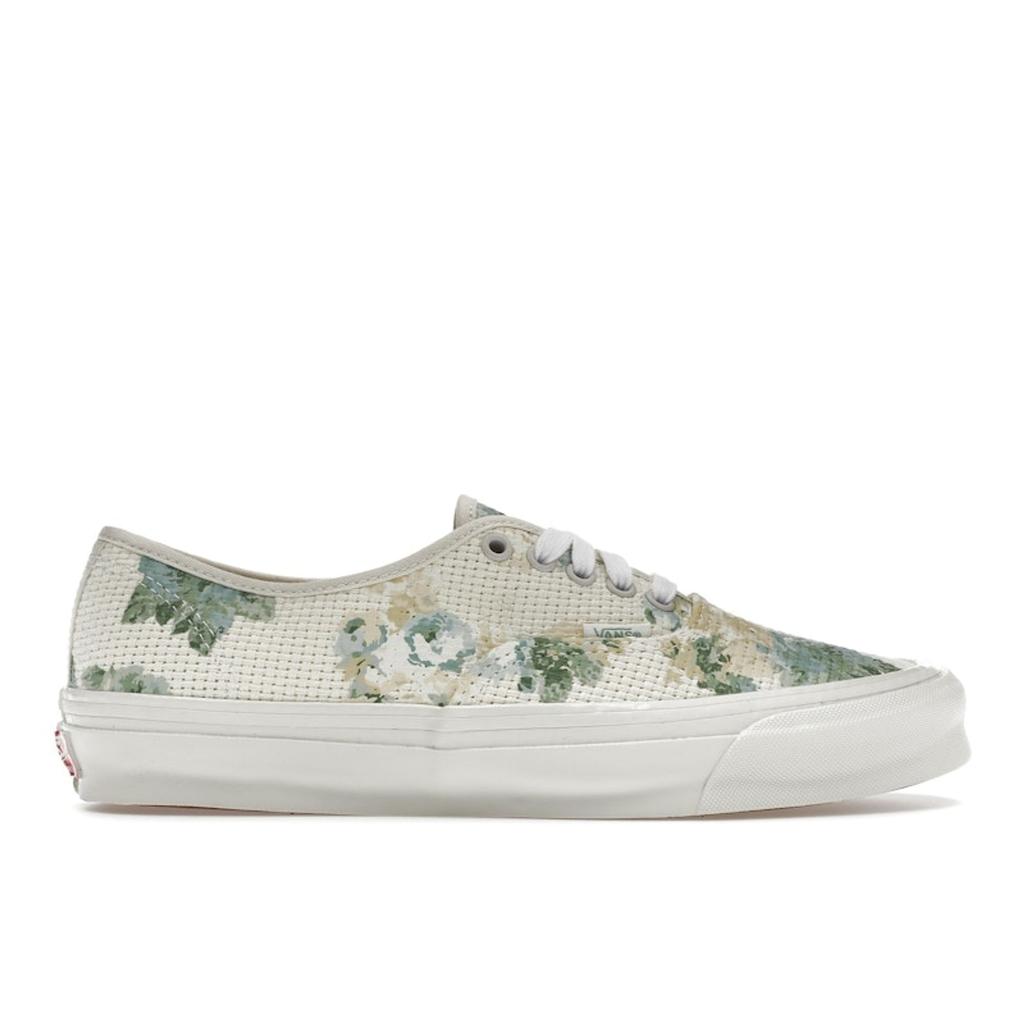 Kith x Vans OG Authentic LX Vintage Roses Men Sneakers Cream Turtledove VN0A4BV9DJR