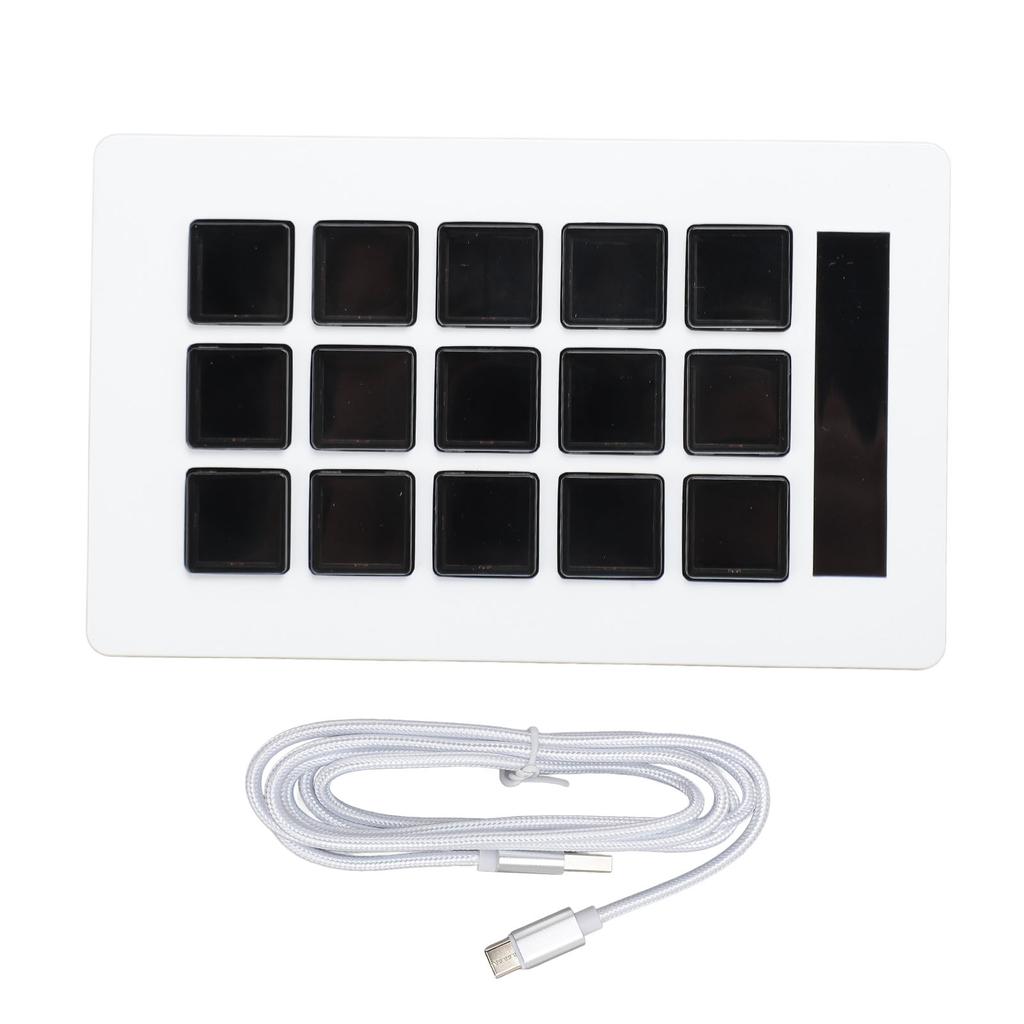 15 Key Visual Keyboard Professional Macro Keyboard LCD Custom Keyboard Supports for OBS for Twitch