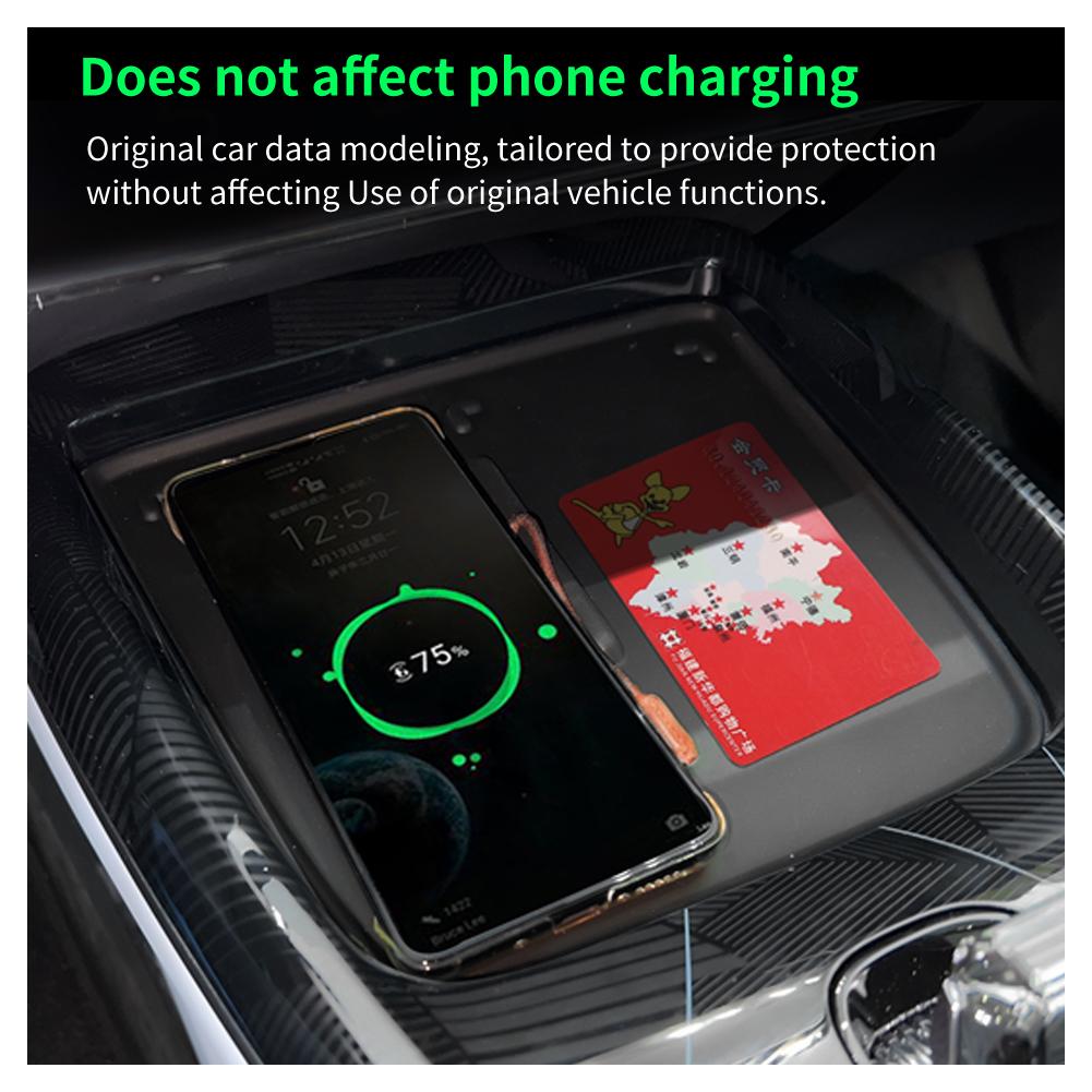 For BYD Seal EV Version Anti-skid Pad Car Phone Wireless Charging Anti Dirt Pad Models Silicone Auto Accessories