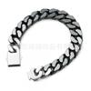 Ceramic Cuban Link Bracelet Stainless Steel Clasp Unisex Adjustable Geometry Design