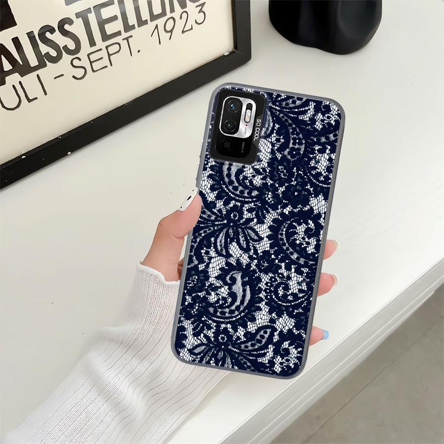 Мягкий чехол с кружевным узором для Xiaomi Poco X3 NFC X3 Pro C50 C51 C61 Poco C51