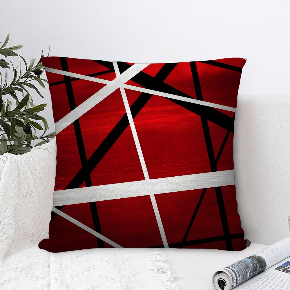

V-Van H-Halen Rock Pillow Case Plush Fabric Soft Pillowcase Double Sided Print Cushion Cover Household Gifts 16x16Inch