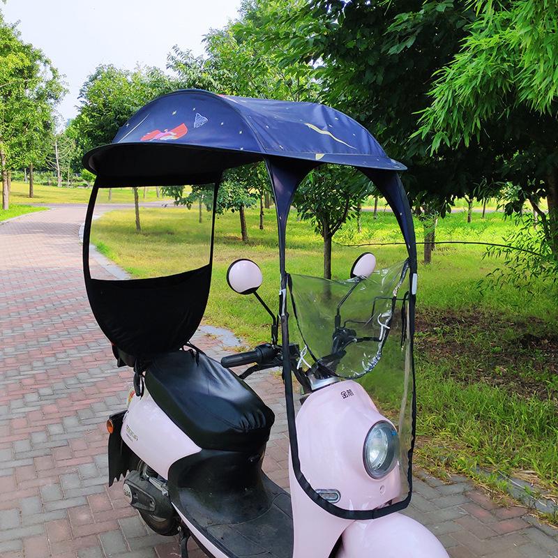 Electric Bicycle & Motorcycle Rainproof Windproof Canopy Shelter