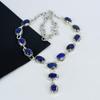 Dainty Lapis Lazuli Gemstone Handmade 925 Sterling Silver Necklace, Lapis Lazuli Silver Necklace For Wife, Unisex Necklace, Wadding Gift