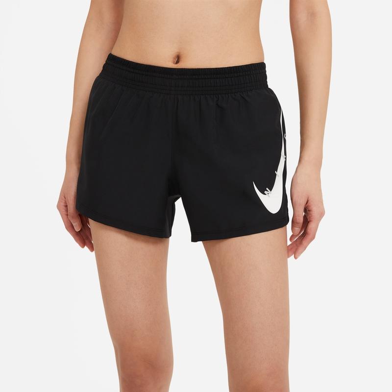 Nike Sports Shorts Women's Black Moderate Knitted Shorts CZ9316-010