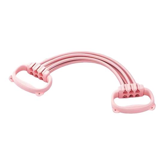Adjustable Figure 8 Resistance Band Arm Shoulder Stretch Strength Training Fitness Elastic Strap 6-Tube Men Women Anti-slip Tension Rope