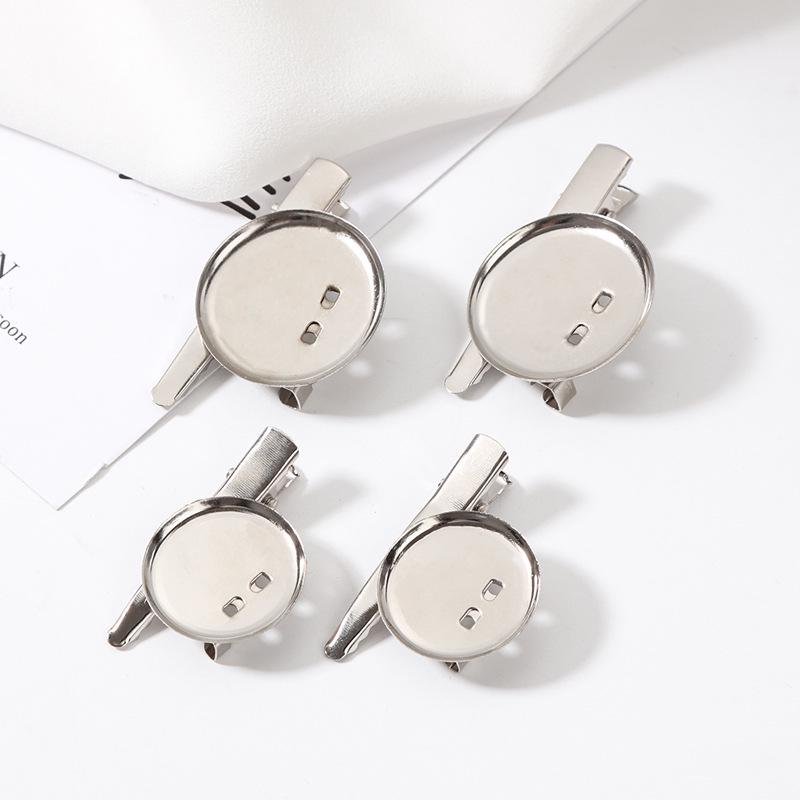 Safety Pin Brooch Base with Locking Head for Handmade DIY Corsage & Sweater Button Accessories