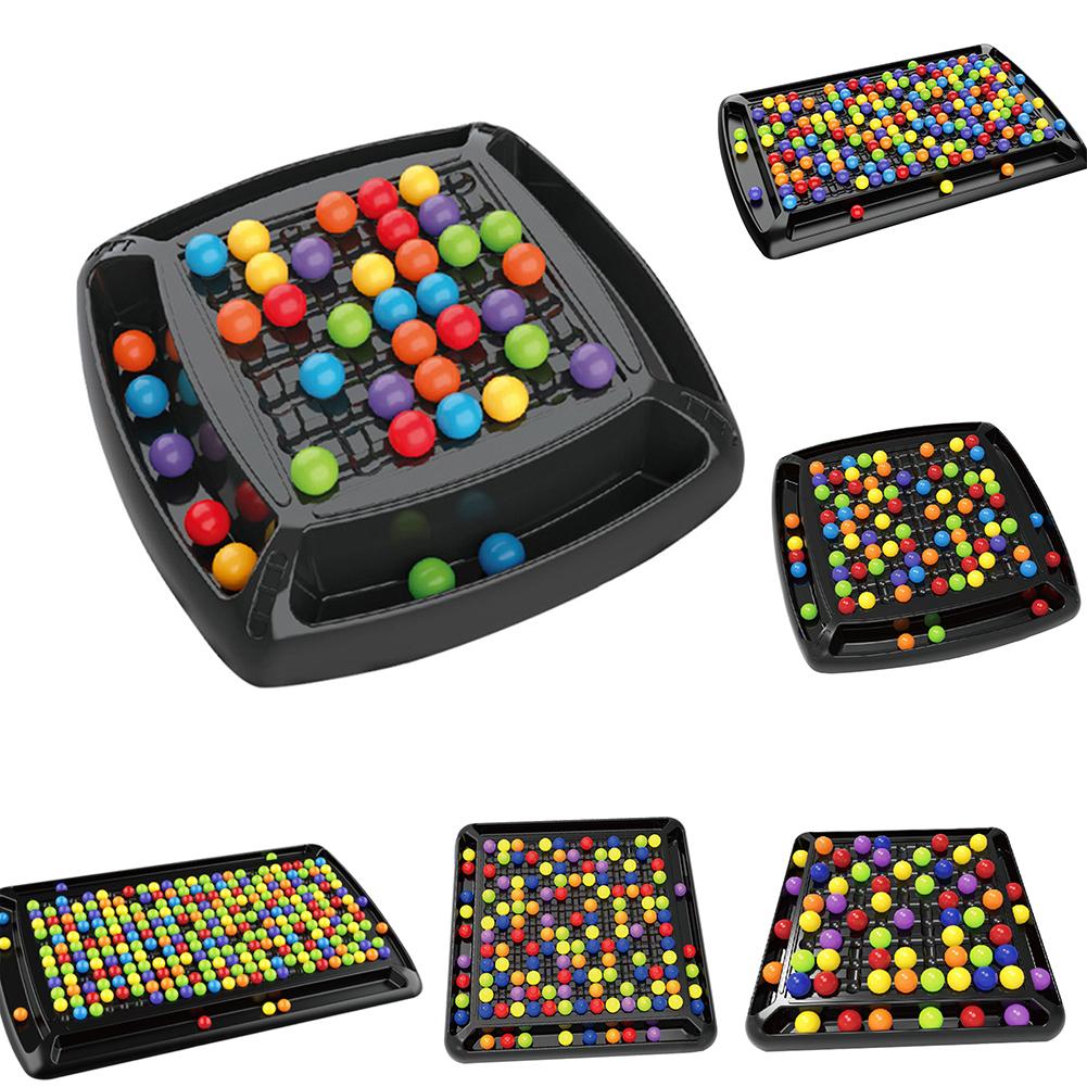 Rainbow Board Games For Kids Puzzle Magic Chess Board Game Color Matching Elimination Game Toy Set For Gifts