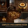 Gold Anti Vibration Feet Aluminium Alloy Amplifier Feet Durable Cutting Board Feet  Amplifiers