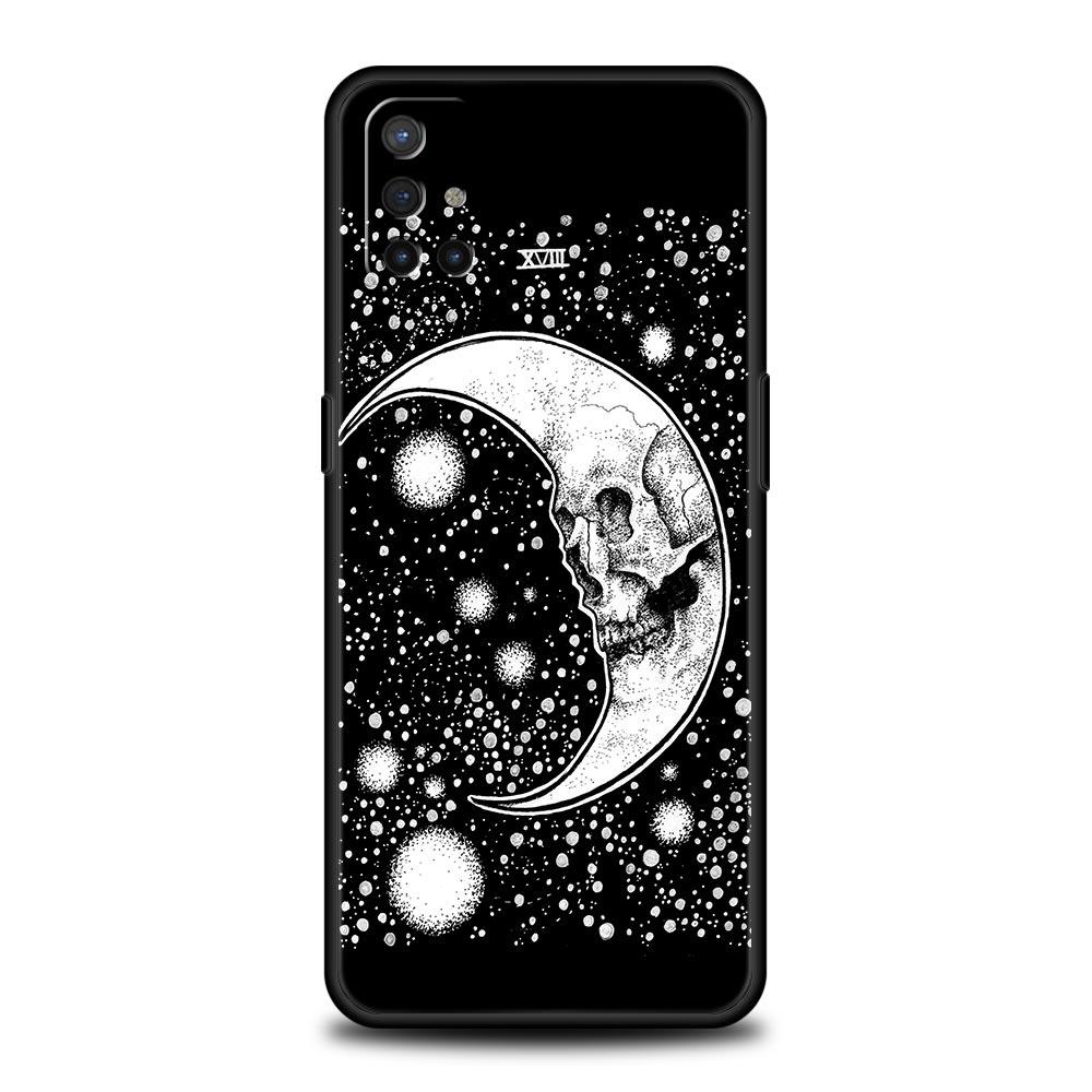 moon Tarot cat Aesthetic Phone Case For OnePlus 10 9 Pro 9T 10R 9R 9RT 8T 8 7 6T 7T Nord 2T CE 2 5G N200 N10 N100 Silicone Cover